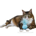 Catnip multicolor Bell Feather Cat Paw Toy